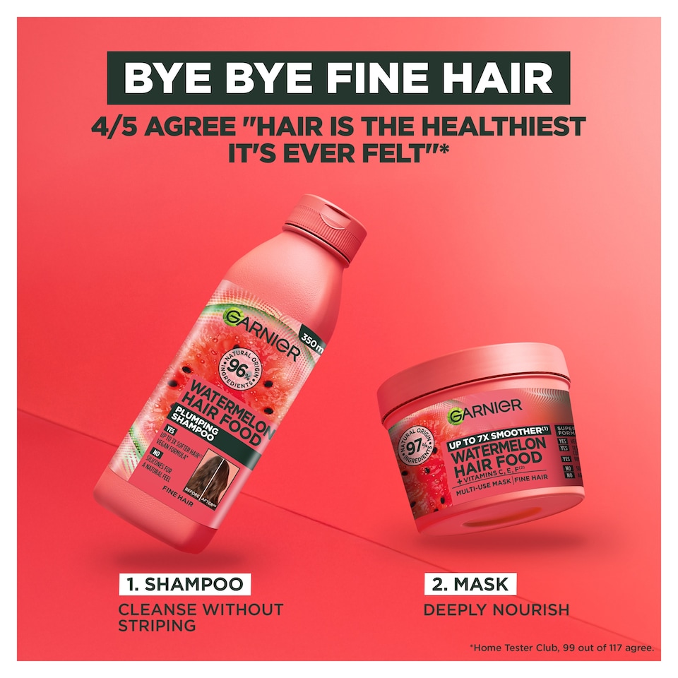 image 1 of Garnier Ultimate Blends Watermelon Shampoo 350Ml