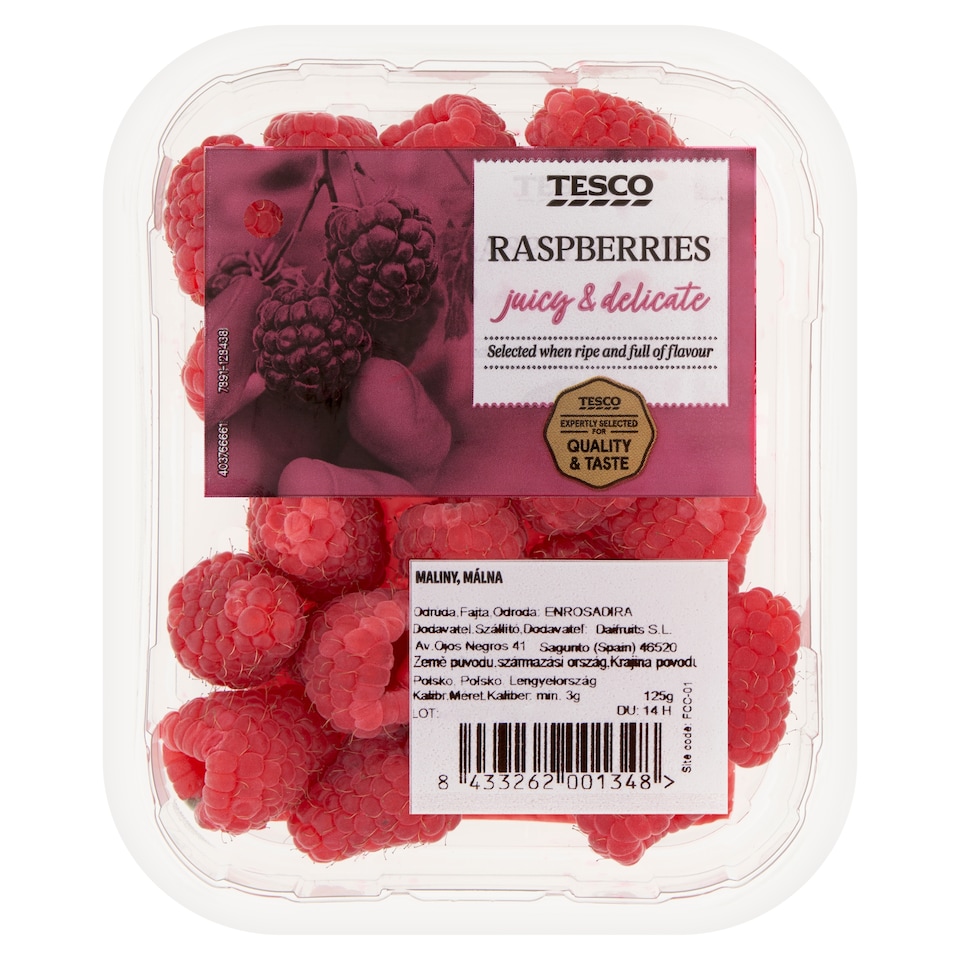 Tesco Maliny 125 g