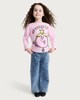 image 1 of Little Miss Princess Pure Cotton Long Sleeved Top in Pink