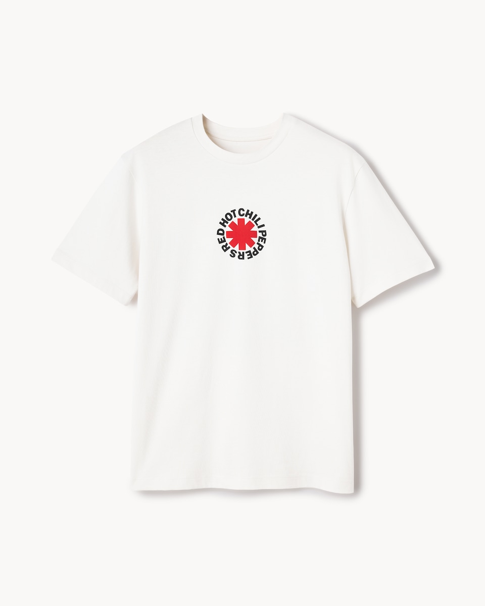 image 1 of Red Hot Chili Peppers Pure Cotton T-Shirt in White