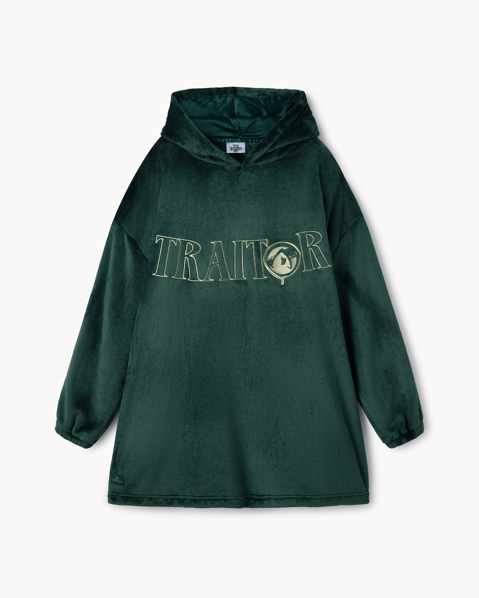 image 1 of The Traitors Fleece Pyjama Hoodie in Green