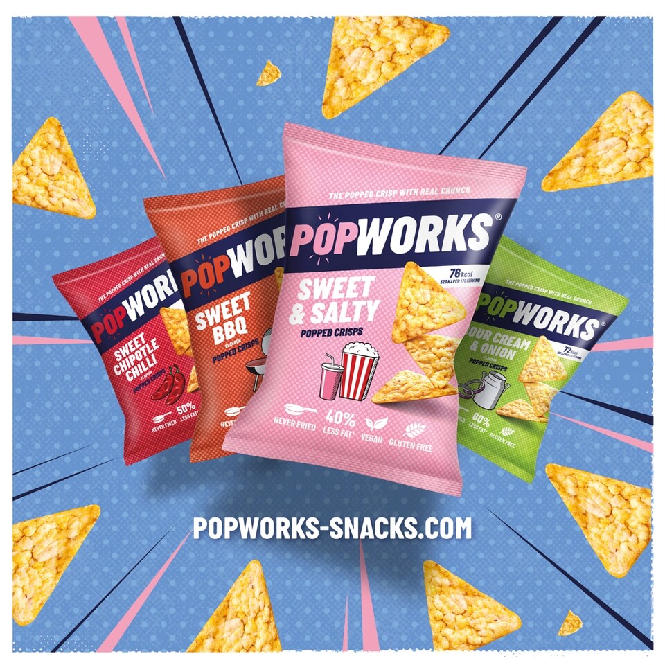 image 1 of Popworks Sweet Chipotle Chilli Sharing Bag Popped Crisps 85g