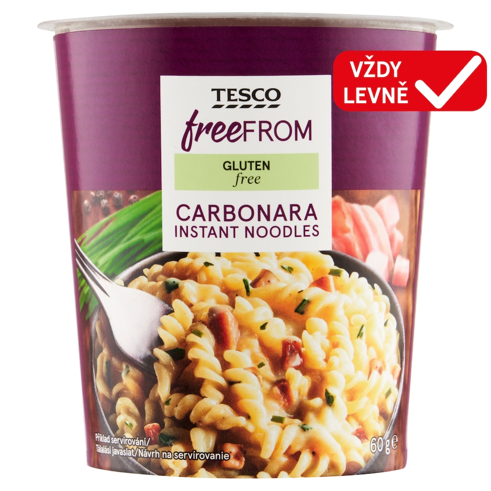 Tesco Free From Carbonara Instant Noodles 60g
