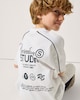 image 2 of F&F Boys Pure Cotton Printed T-Shirt in White
