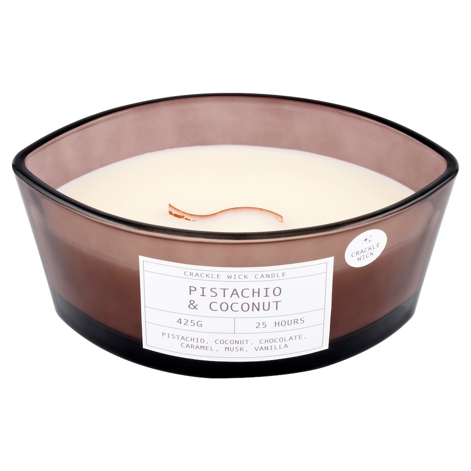 obrázok 1 z F&F Home Crackle Pistachio & Coconut vonná sviečka 425 g