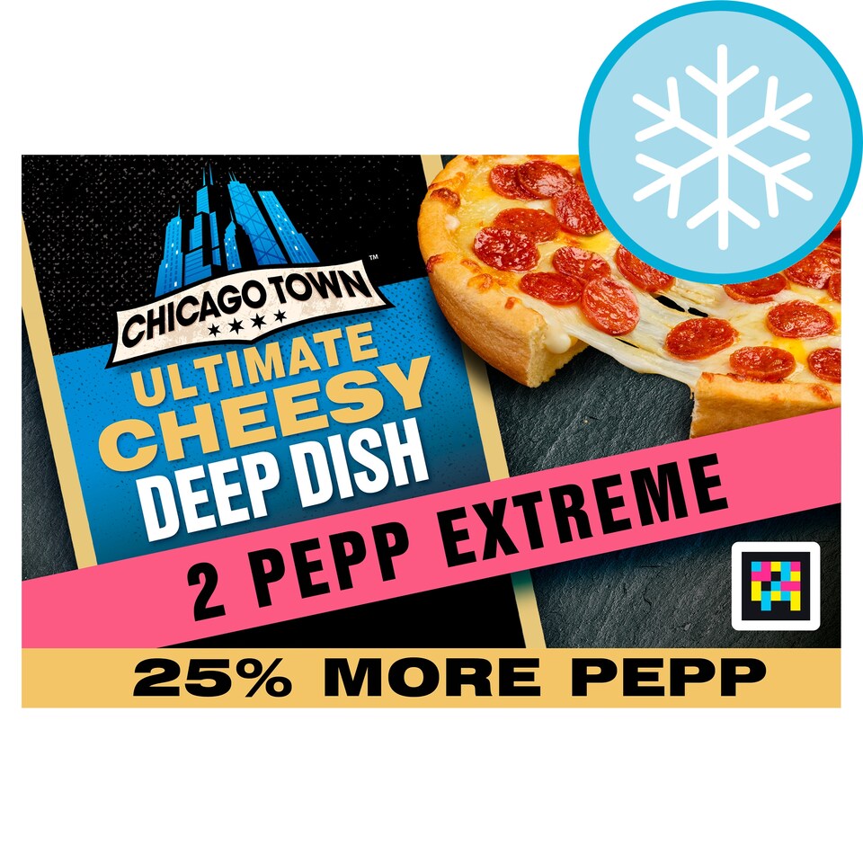 image 1 of Chicago Town Ultimate Cheesy Deep Dish Pepperoni Extreme Pizza 2 x 163g