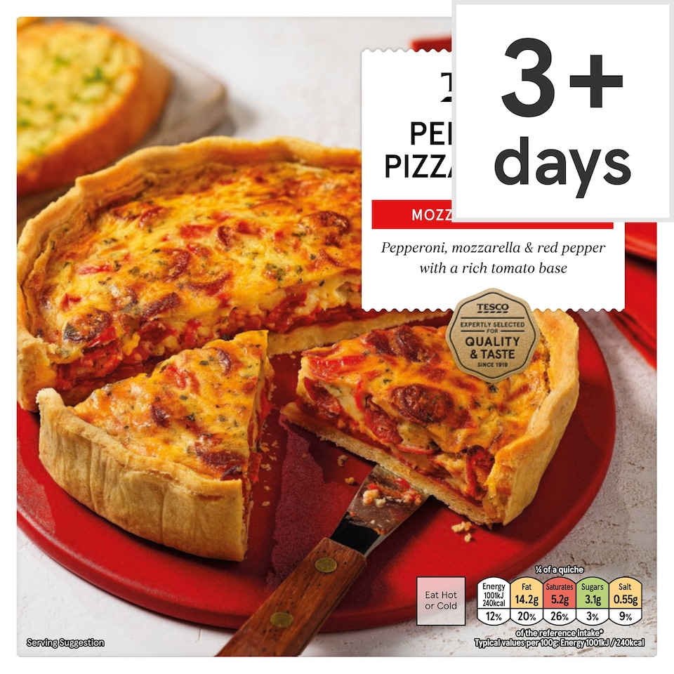 Tesco Pepperoni Pizza Quiche 400g