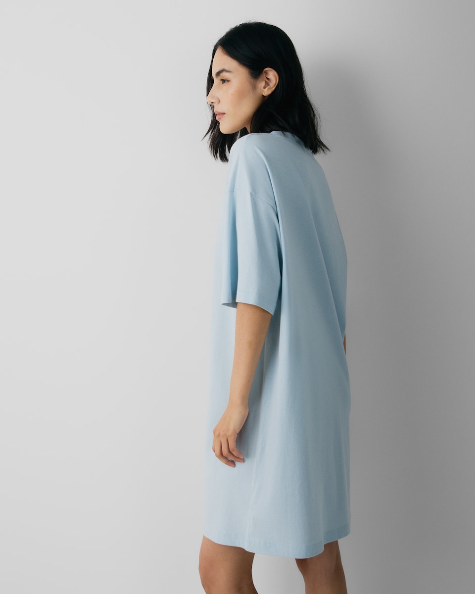 image 1 of Disney Eeyore Pure Cotton Nightdress in Blue