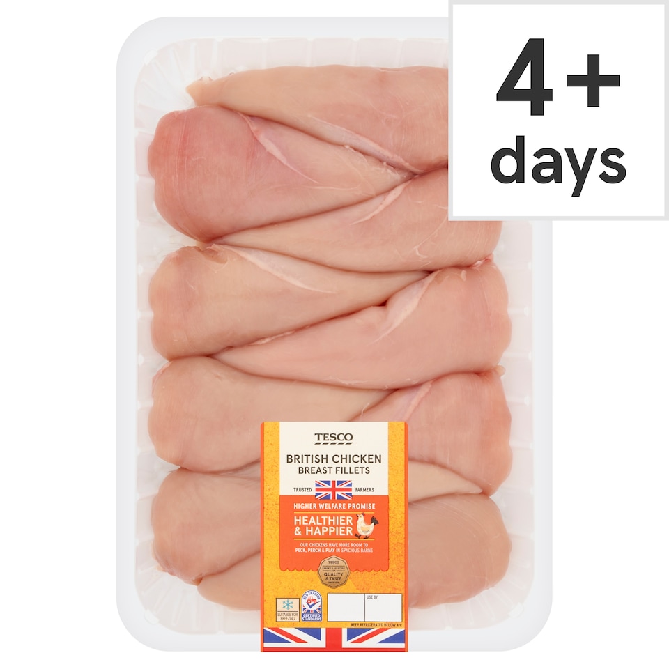 Tesco British Chicken Breast Fillets 2kg
