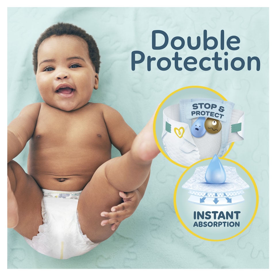 image 1 of Pampers Premium Protection New Baby Size 3 70 Nappies