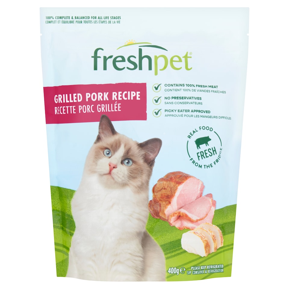Freshpet Grilled Pork Recipe Cat Food 400g