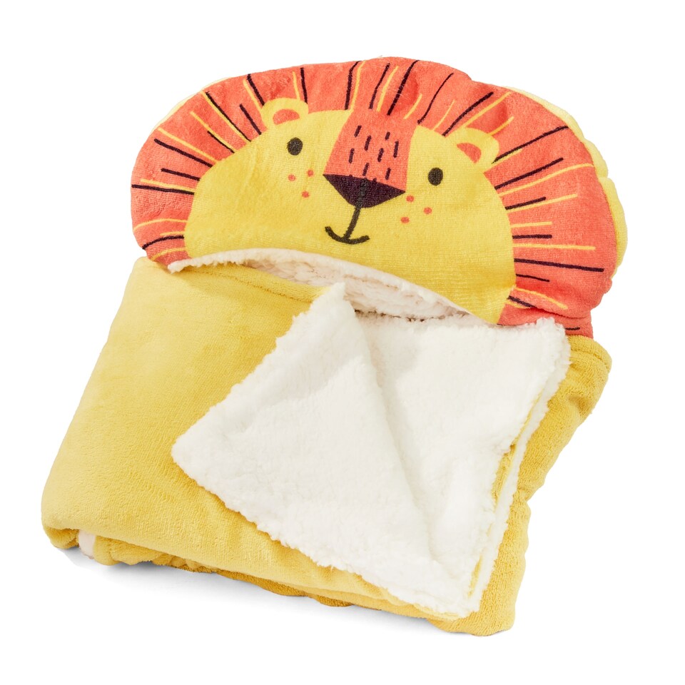 image 1 of Cubs Club Lion Hooded Blanket