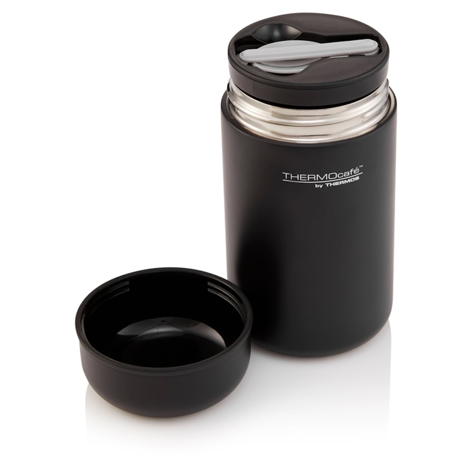image 1 of Thermocafe Food Flask Matte Black 400Ml