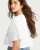 image 3 of OH ME OH MY Pure Cotton Cropped T-Shirt in White