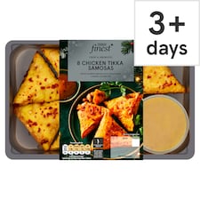 Tesco Finest 8 Chicken Tikka Samosas 230G