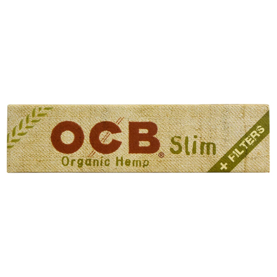 OCB Organic Hemp Slim Rolling Papers and Filters 32 Pack