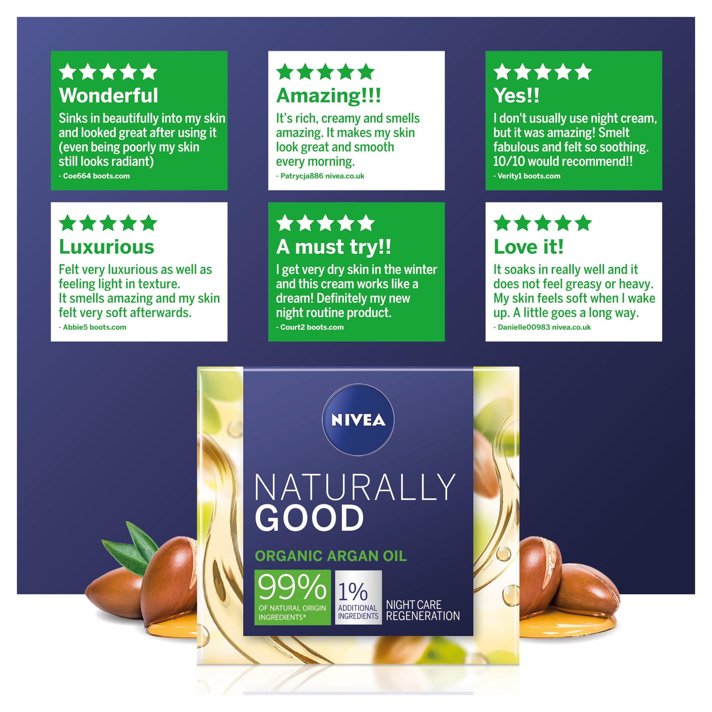 tesco nivea night cream