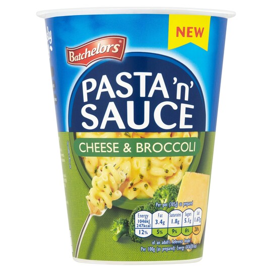 Batchelors Pasta & Sauce Pot Cheese & Broccoli 65G Tesco Groceries