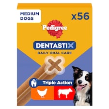 Pedigree Dentastix Daily Medium Dog Treats 56 Dental Sticks