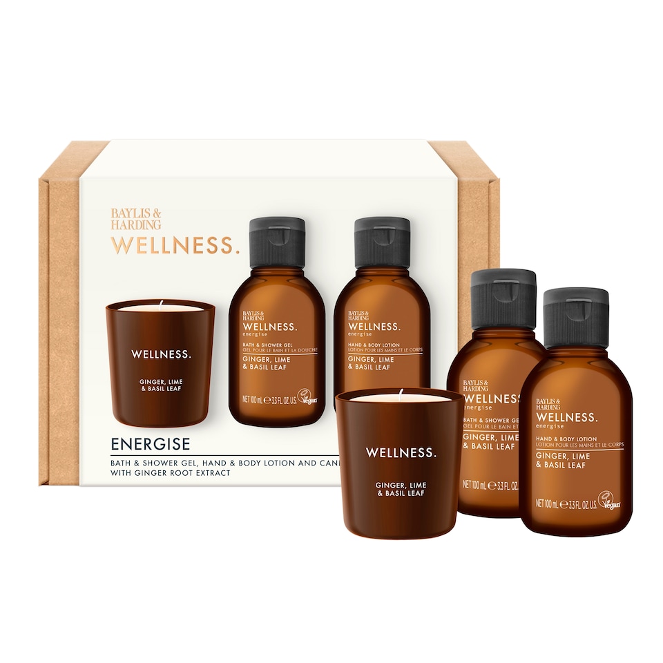 image 1 of Baylis & Harding Wellness Energise Candle Gift Set