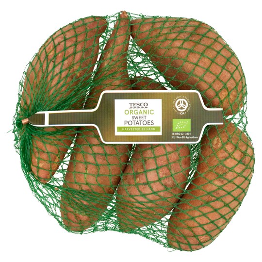 Tesco Organic Sweet Potatoes 750G Tesco Groceries