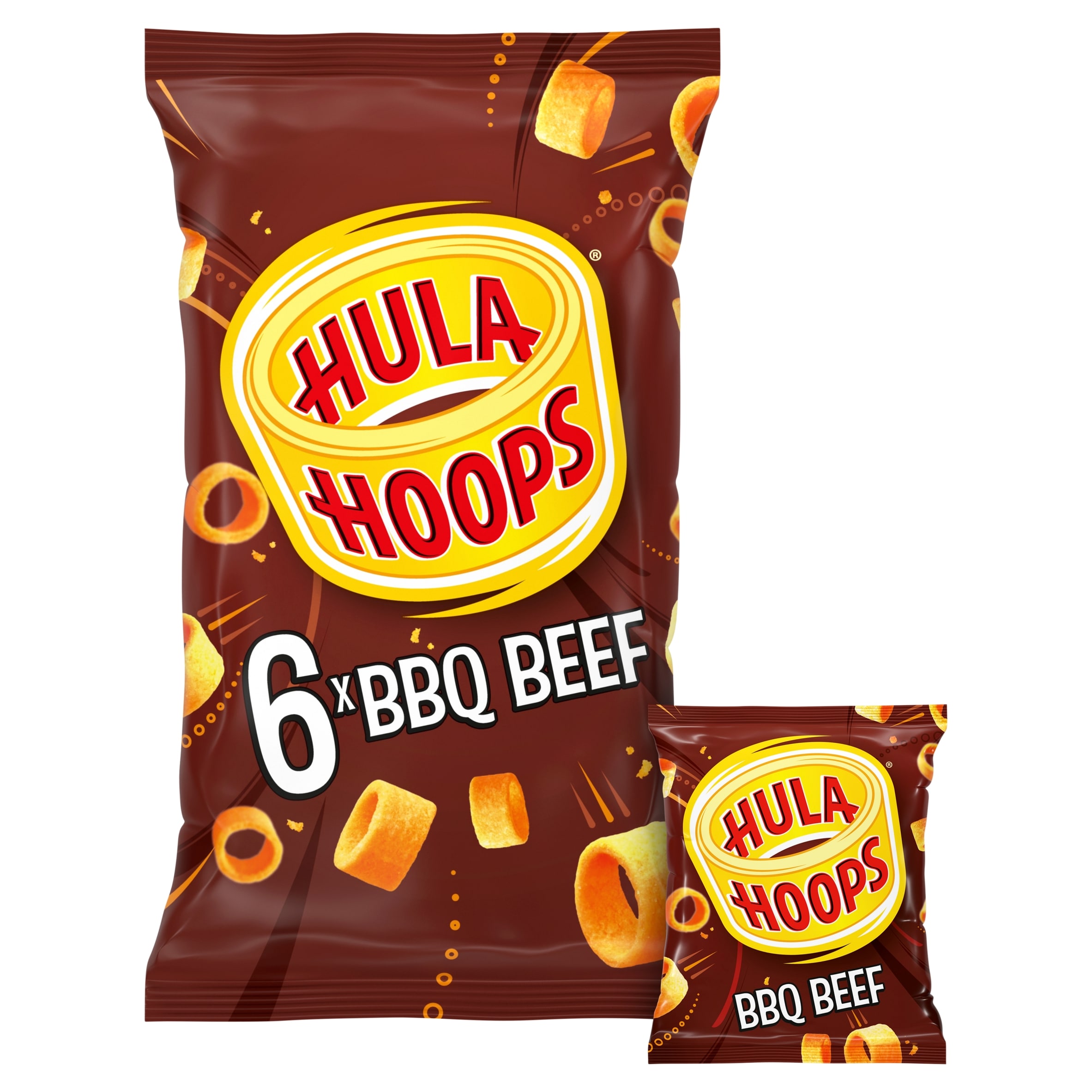 Hula Hoops BBQ Beef Multipack Crisps 6x24g