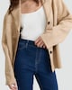 image 3 of F&F Cotton Rich High Rise Denim Jeggings in Navy