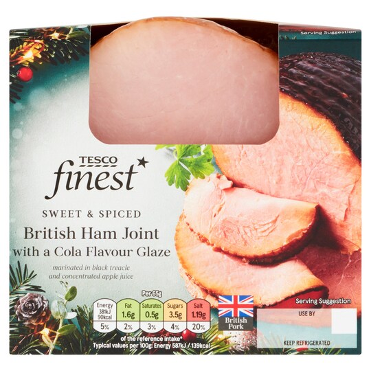 Tesco Finest Brit Ham Joint With Cola Glaze 700G Tesco Groceries