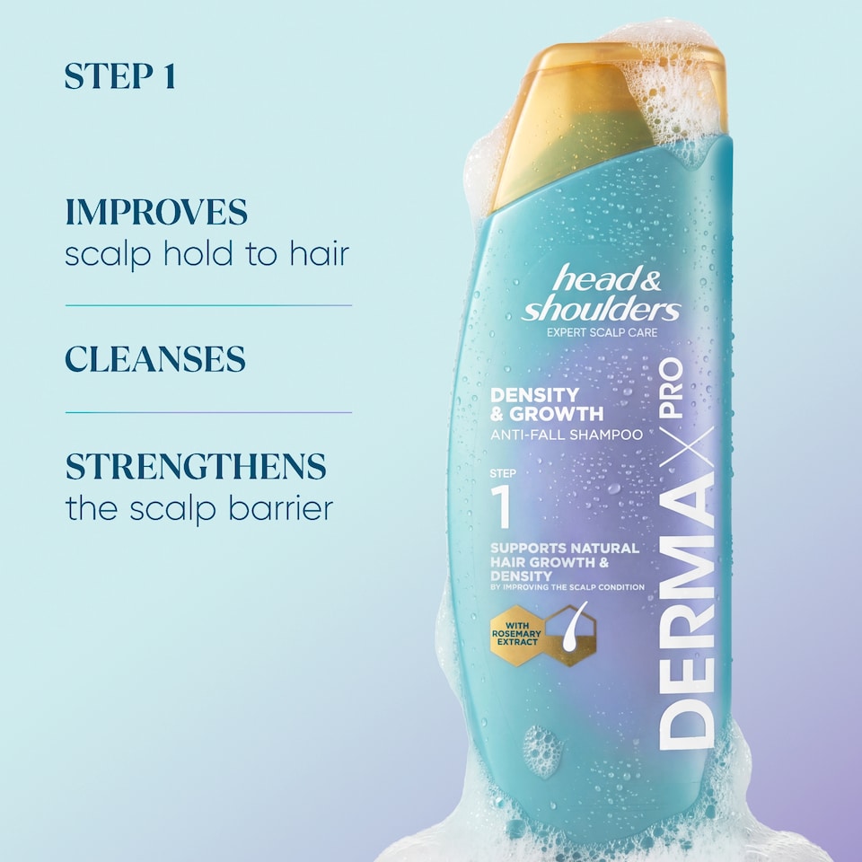 image 1 of Head & Shoulders Derma X Pro Density & Growth Shampoo 300ml 