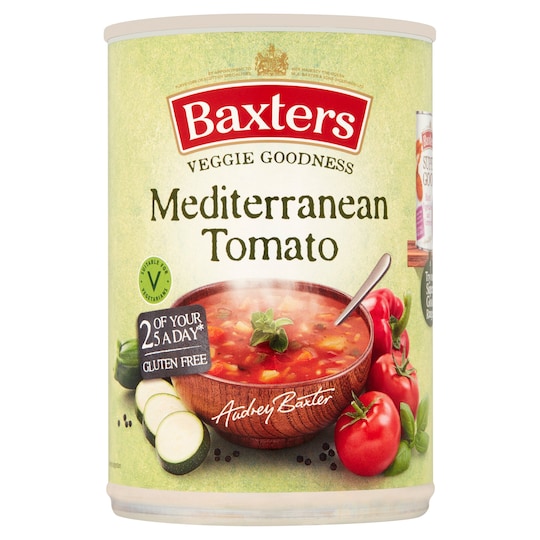 Baxters Vegetarian Mediterranean Tomato Soup 400G Tesco Groceries