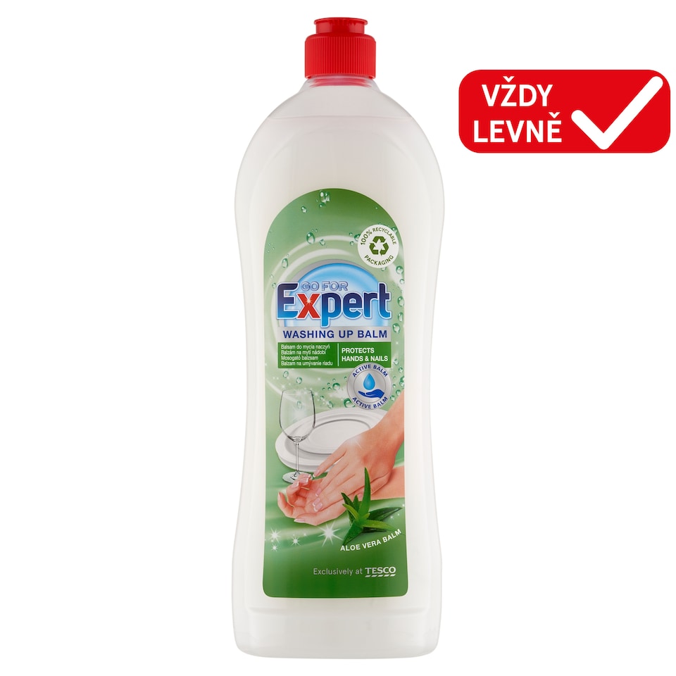 Go for Expert Aloe Vera tekutý prostředek na mytí nádobí 900ml