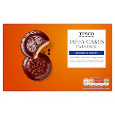Tesco Orange Jaffa Cake Spongy & Fruity twin pack 2x150g