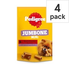 Pedigree Jumbone Mini Small Dog Treats Beef & Poultry 160g