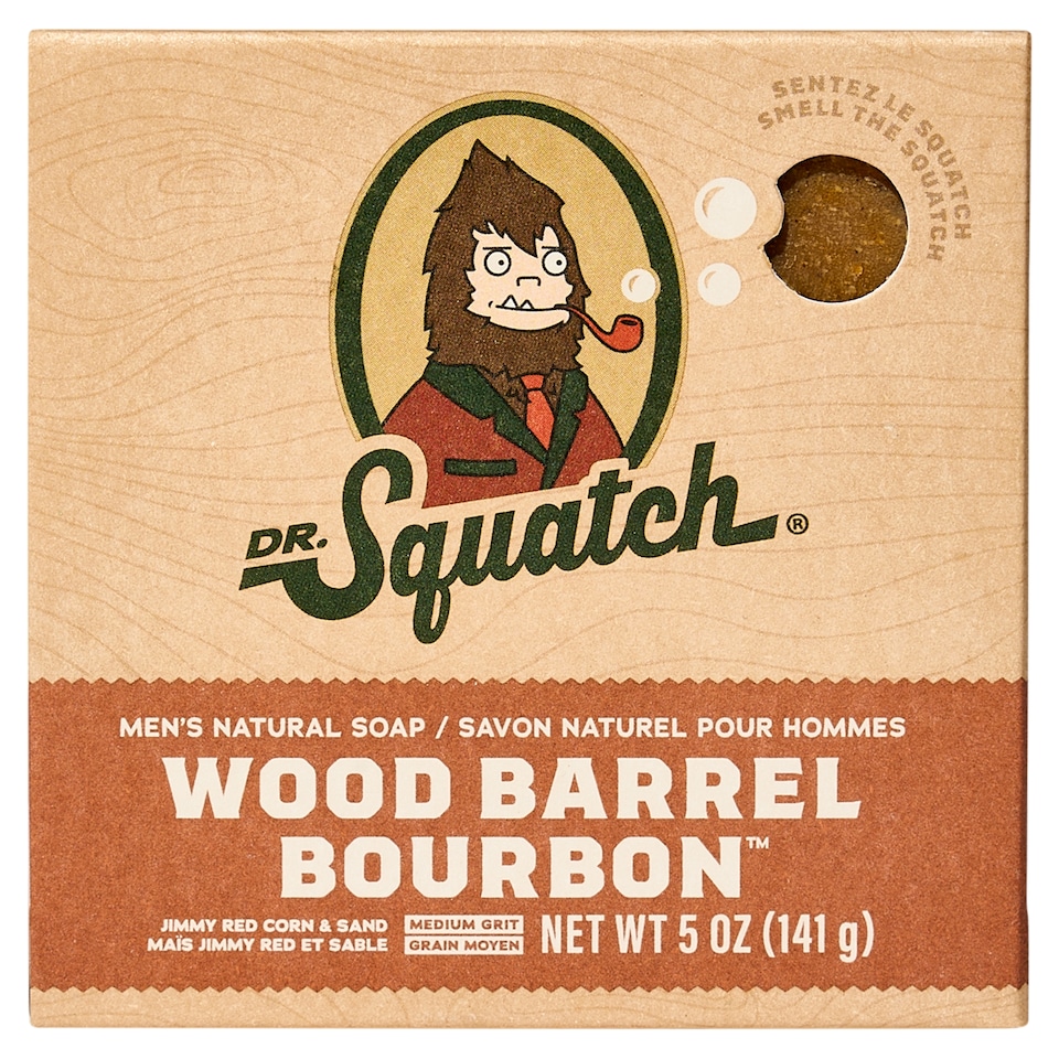 image 1 of DR. Squatch Natural Soap Bar Wood Barrel Bourbon 141.7g