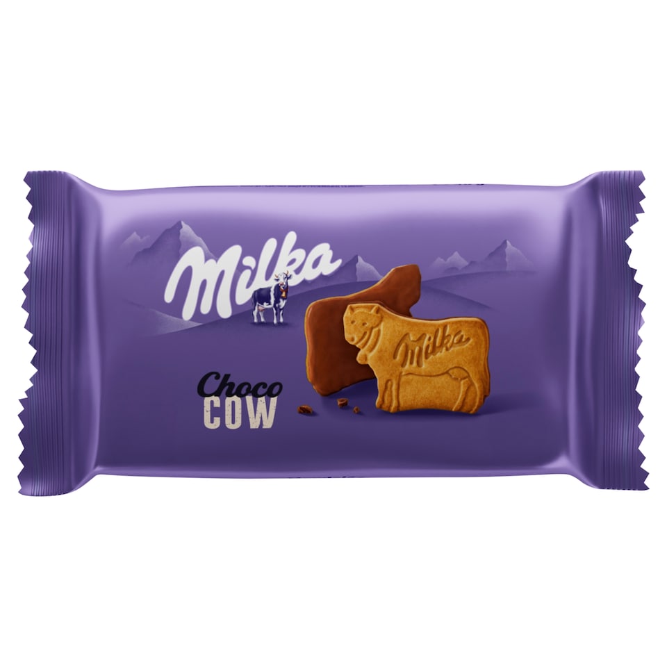 Milka sušenky Choco Cow polomáčené, mléčná čokoláda 40g