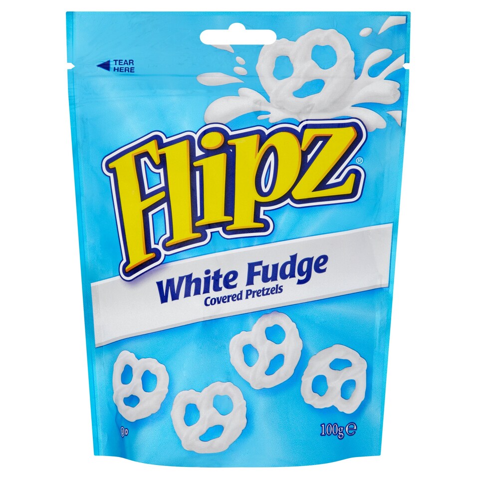 Demets Flipz White Fudge Covered Pretzels 100G(C)