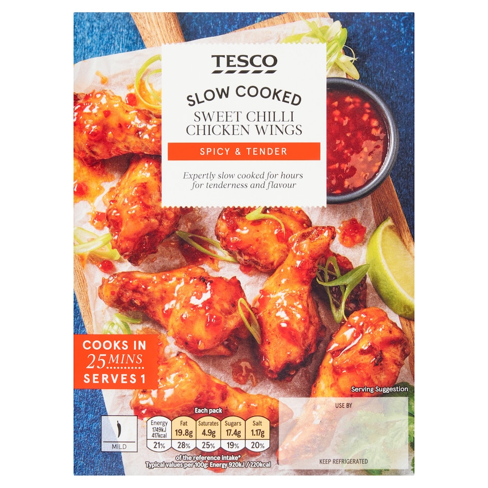 Tesco Sweet Chilli Chicken Wings 310g