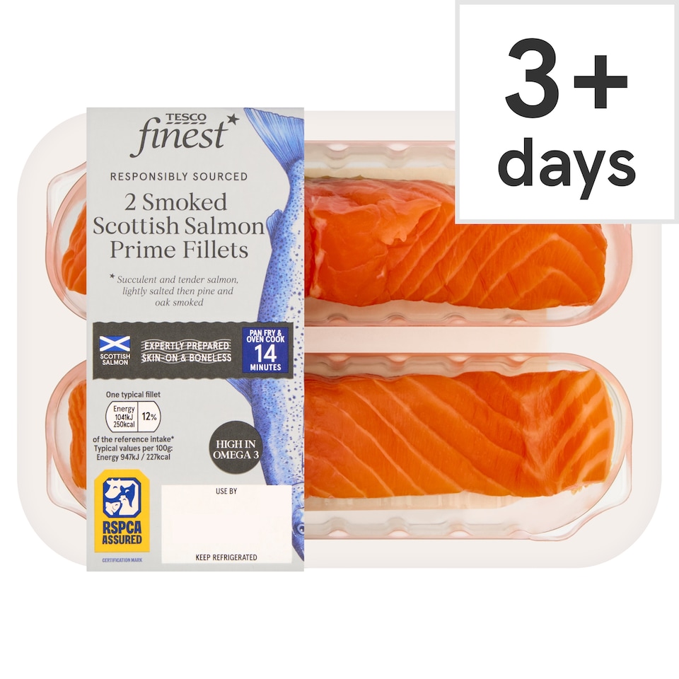 Tesco Finest Smoked Scottish Salmon Fillets 240g