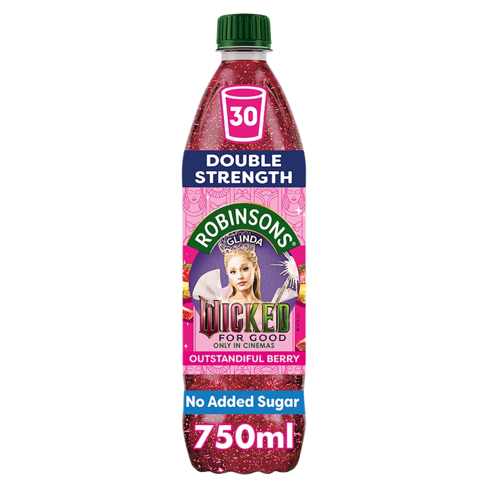 Robinsons Double Strength Glinda No Added Sugar Squash 750ml