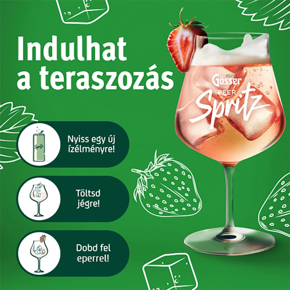 Gösser Spritz eperízű alkoholos sörital 4% 330 ml   1. kép
