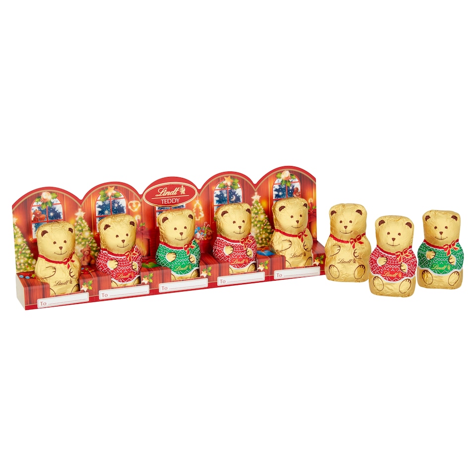 image 1 of Lindt Teddy Perforated 5 Pack 50G