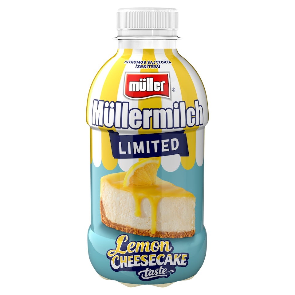 Müller Müllermilch citromos sajttorta ízesítésű zsírszegény tejital 400 g