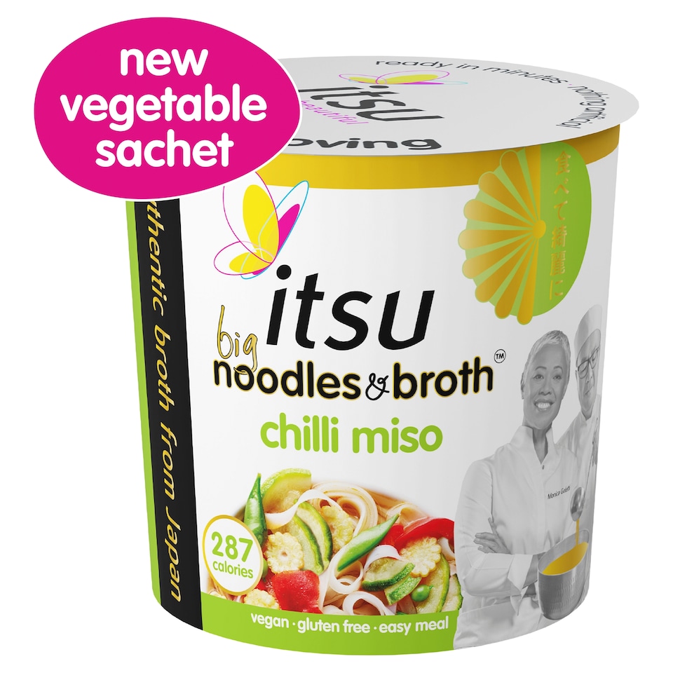 image 1 of itsu BIG chilli miso instant noodles & broth pot 99g