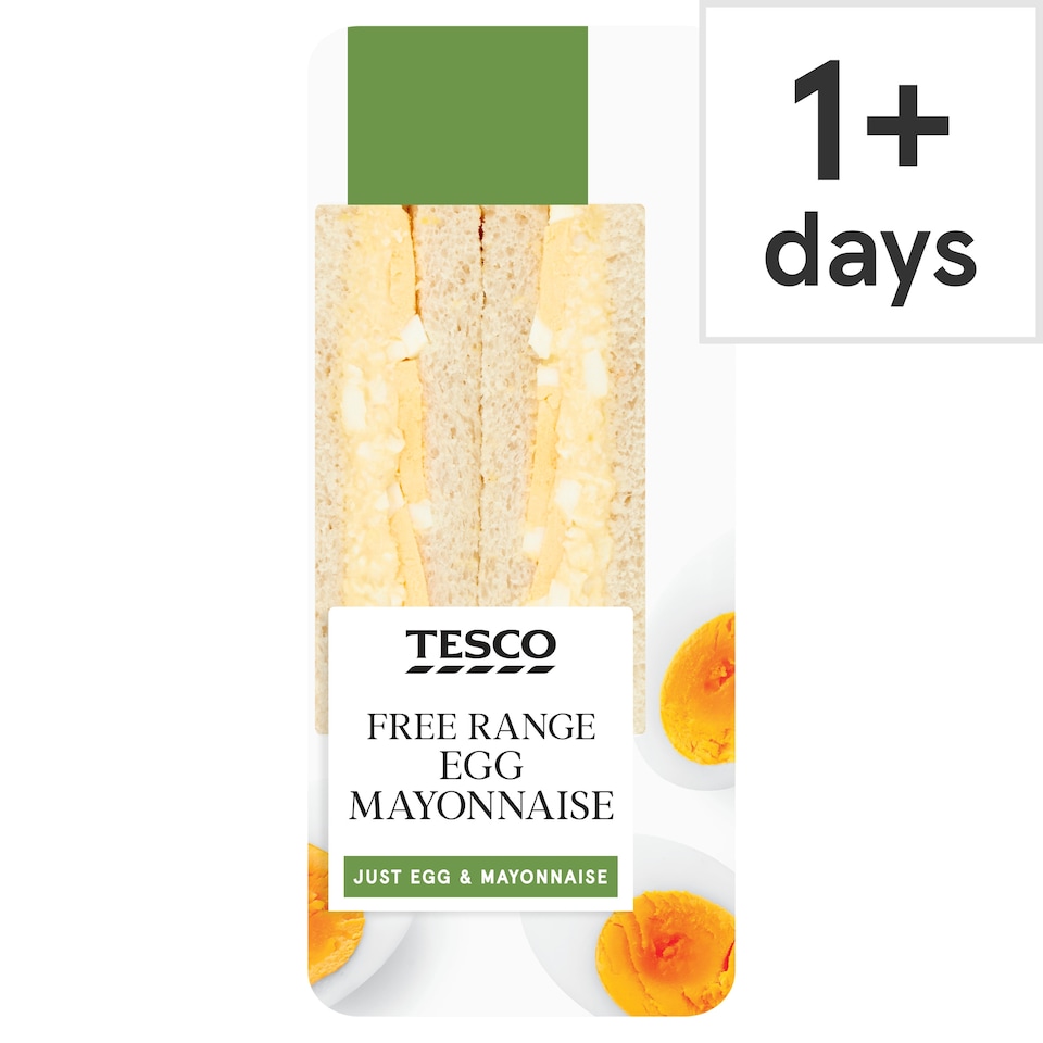 Tesco Free Range Egg Mayonnaise Sandwich