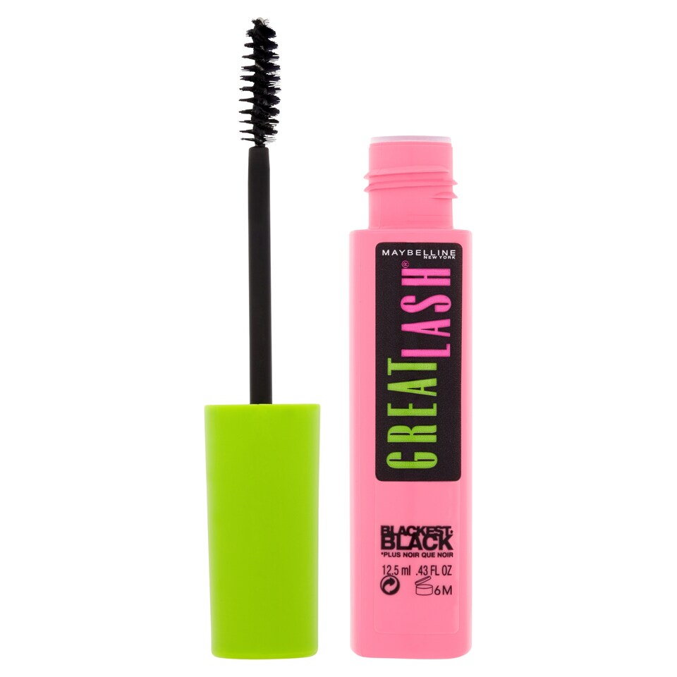 image 1 of Maybelline Great Lash Mascara Blackest Black 12.5ml