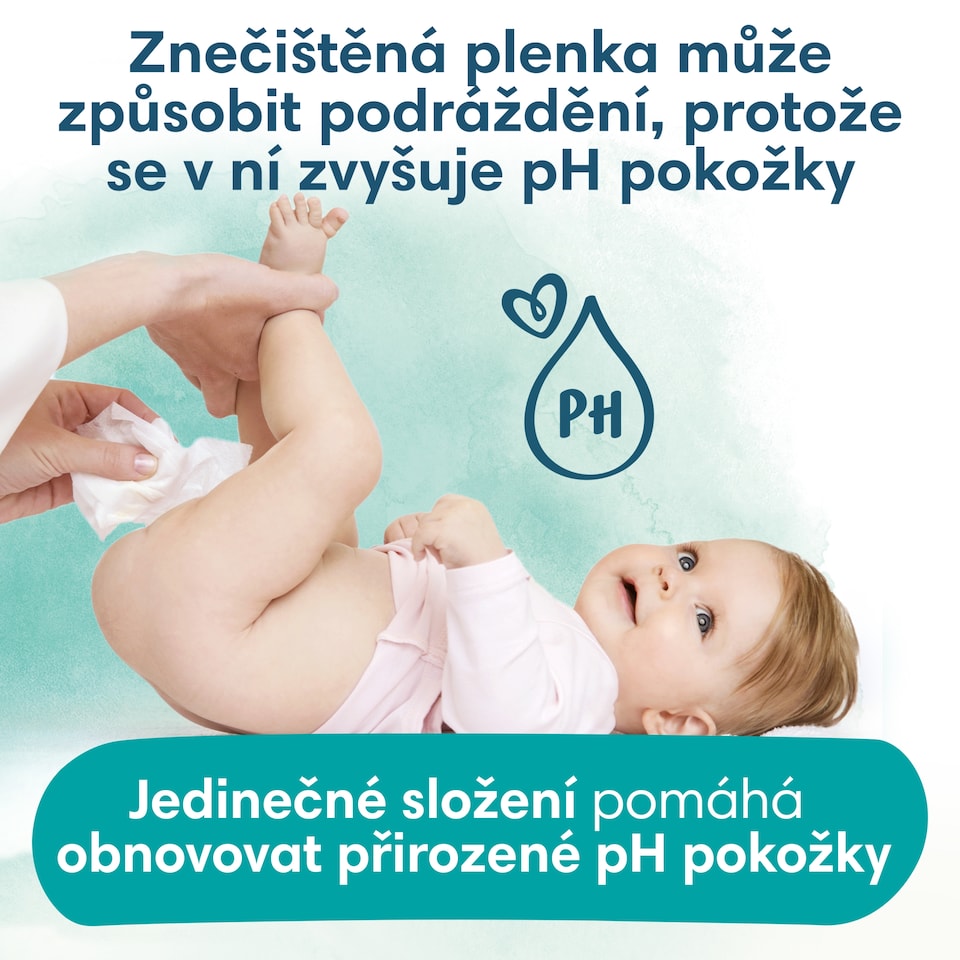 image 1 of Pampers Harmonie New Baby Dětské Čisticí Ubrousky 4 Balení = 184 Ubrousků