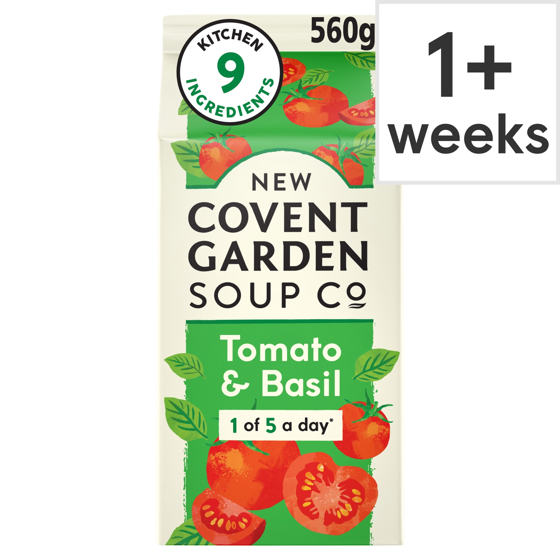 New Covent Garden Tomato & Basil Soup (Only 8 Kitchen Ingredients) 560g