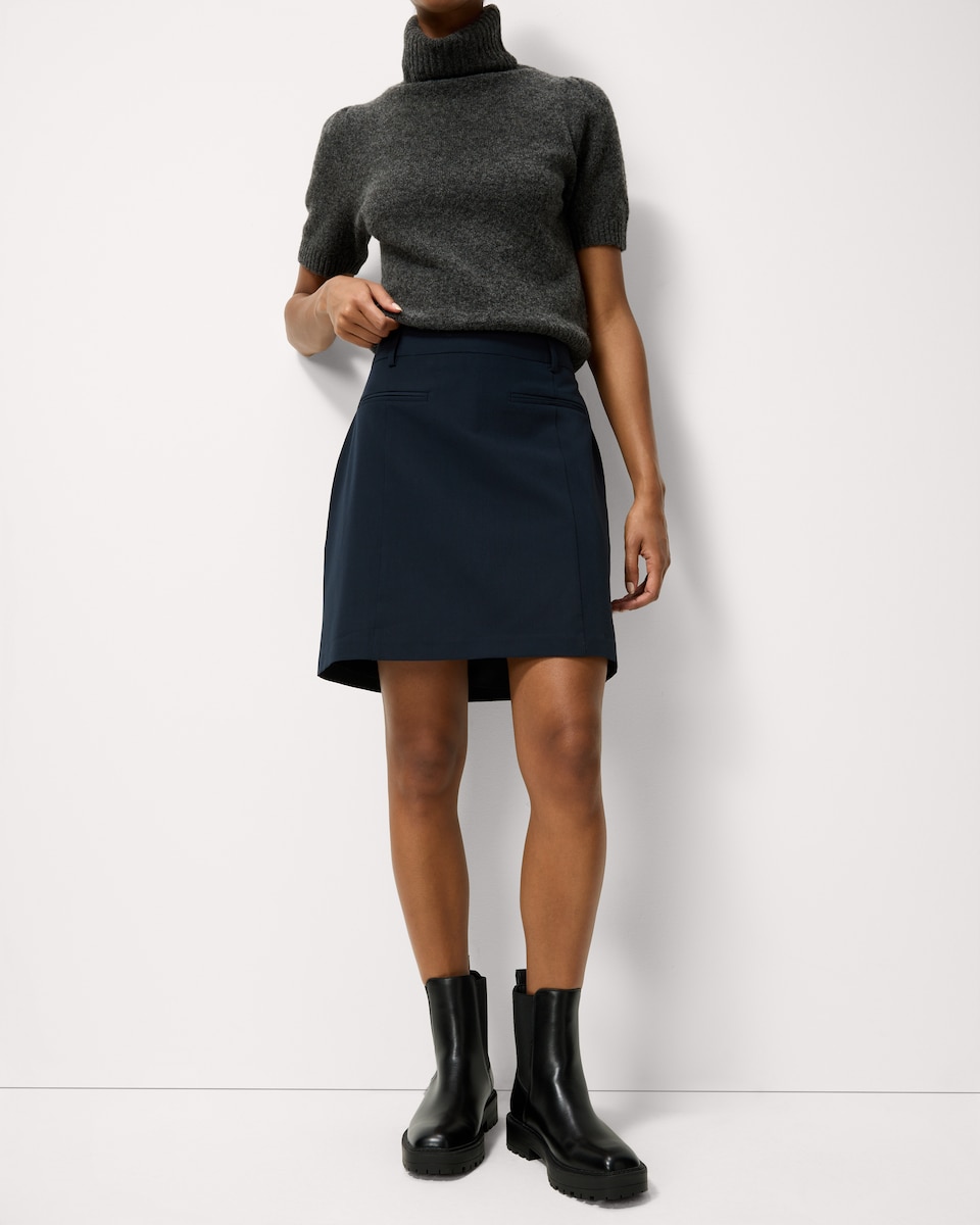 image 1 of F&F Tailored Mini Skirt in Navy