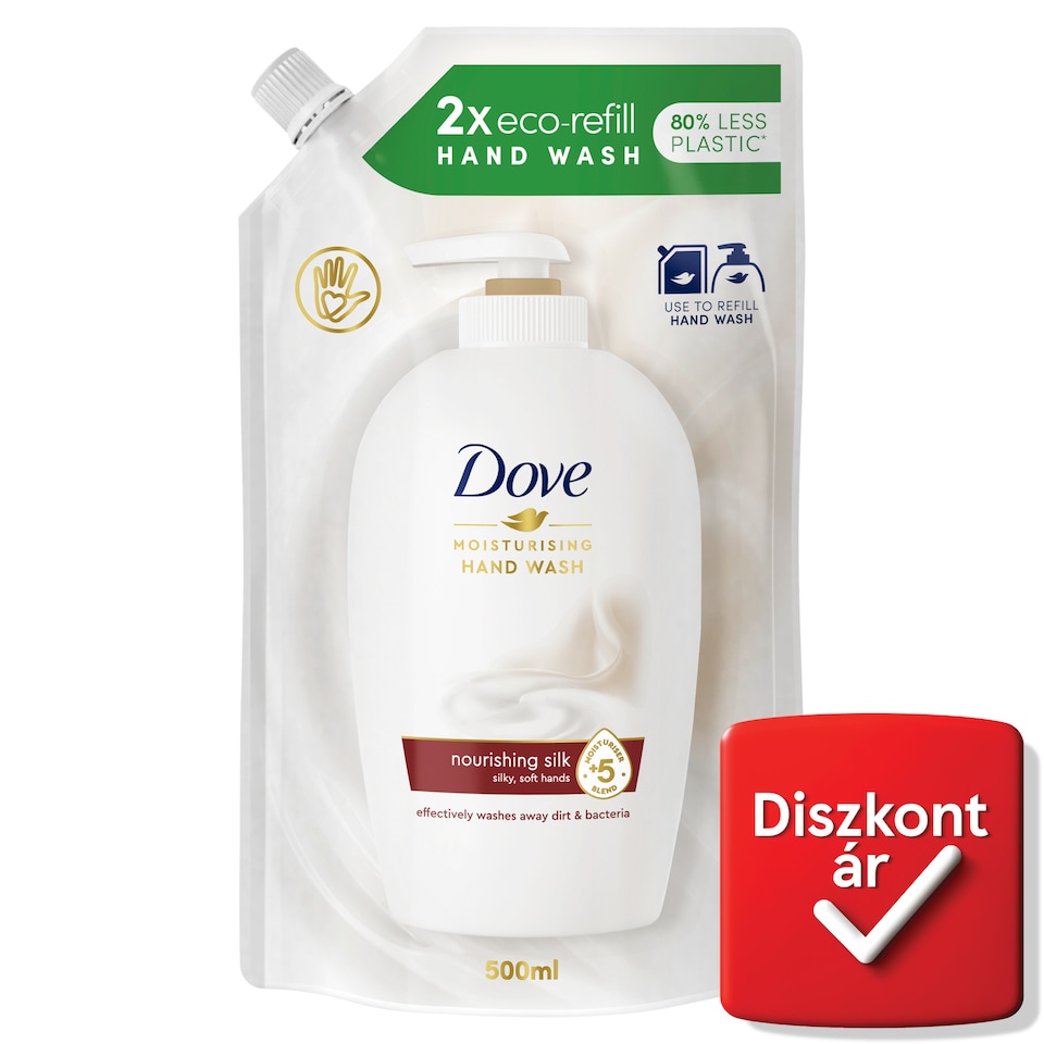 Dove Nourishing Silk folyékony krémszappan utántöltő 500 ml