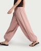 image 1 of F&F Tie Hem Balloon Trousers in Pink